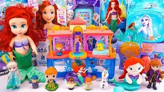 Unboxing Surprise Ariel Toys Series | Ariel's Land & Sea Castle Toy | Ariel Dive Characters 3-Pack