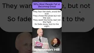 Why Most People Never Reach Greatness &mdash; Motivational Poem Inspired by Napoleon Hill