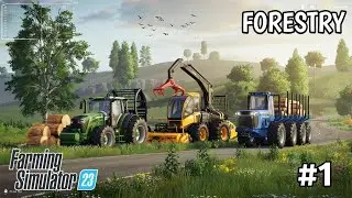 Make A Forestry Tree Cutting and loading in Fs 23 | Forming Simulator 23 Gameplay