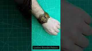 leather bracelet pattern /wonder pattern /#leathercraft #leatherworking #leatherpattern