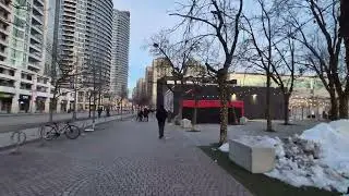 Dec 25th, Christmas evening, Toronto Harbour front