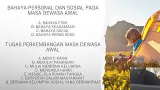 presentasi masa dewasa awal dan akhir kelpmpok 5 #STIT #INSIDA