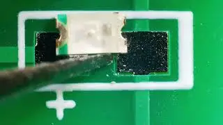 Practicing SMD Diods Soldering Under Microscope