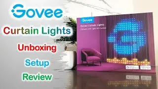 Govee Curtain Lights | Unboxing | Setup | Review | Great lights for Halloween & Christmas