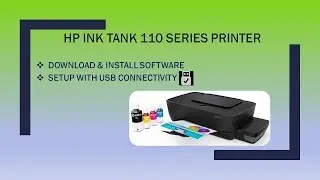 HP Ink Tank 115 | 118  | 119 : Download,  install software and connect using USB connection