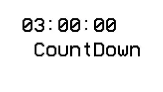 3 Hr CountDown - Timer Three Hours 3 Hrs Session Time to go
