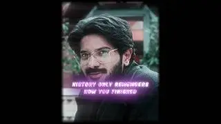 [ HISTORY ONLY REMEMBERS HOW YOU FINISHED ] || LUCKY BHASKAR 4K EDIT || #shorts #luckybhaskar