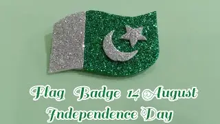 independence day badge/14 August /badge making/ defence day/14 August craft ideas/republic day badge