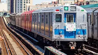 ⁴ᴷ Lo-Vs & R33/R36 Trains of Many Colors running for the 2023 Home Opener
