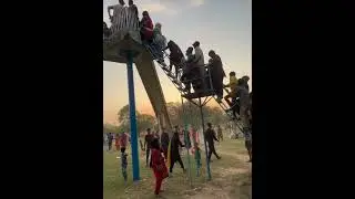 Kids crazy for slide, Model Town Park, Lahore #travel #travelvlog #travelling #fun #kids #lahore #ok