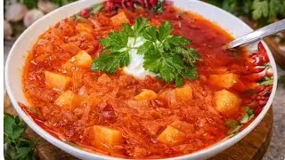 БОРЩ С ФАСОЛЬЮ. ОЧЕНЬ ВКУСНЫЙ РЕЦЕПТ К ОБЕДУ