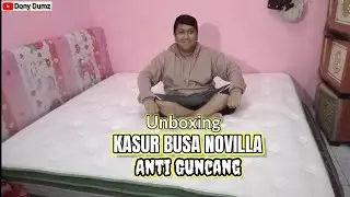 UNBOXING ⁉️ KASUR NOVILLA SPONS BUSA SPRING BED TEBAL ANTI GUNCANG⁉️