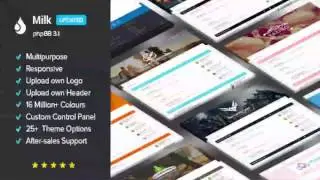 Milk - Multipurpose Responsive phpBB 3.1 Theme | Themeforest Website Templates and Themes