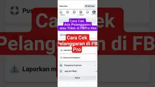 Cara Cek Pelanggaran di FBPro #shorts #shortvideo #fbpro #pemula