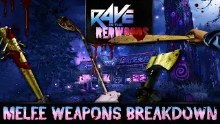 ULTIMATE MELEE WEAPON BREAKDOWN! Rave in the Redwoods (Call of Duty Infinite Warfare Zombies)