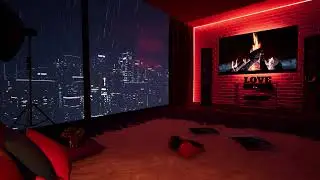 Late Night Rain at the Window 🌧️ Calm Chillhop for Relax & Focus