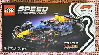 LEGO Speed Champions 77243 Formula 1 Oracle RedBull Racing. Unboxing and slow pace building.