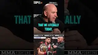 Dana White says Ilia Topuria is a 