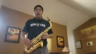 Playing and Singing Careless Whisper on the Alto Sax. (Choir + Band)