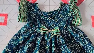 Beautiful Baby Frock Design|Easy cut and simple sew#trending #fashion #viralvideo #frockstitching 