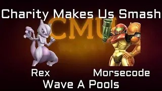 Charity Makes Us Smash Project M Wave A Pools -  Rex (Mewtwo) vs. Morsecode (Samus)