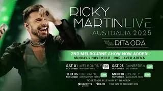 Ricky Martin Live | Australia 2025 [2ND MELBOURNE SHOW ADDED]