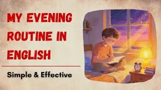 My Evening Routine in English | How I Practice Every Day | Learn English with Story