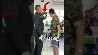 When Thailand Military Draft Doesn&rsquo;t Go As He Hoped! (📸: @gauze_1655/TT)