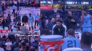 Marcus Smart goes OFF on Grizzlies during timeout in blowout 