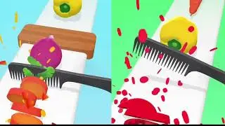 Perfect slices challenge 😱 Who will be win ❓