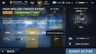 MC5 VLI combination with Golden Shoulder Gun, Daily Rewards (Cores at the end)