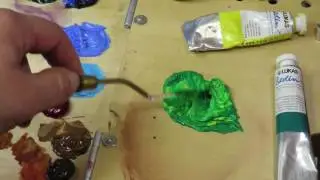 Water Mixable Oil Colours - Colour Mixing with Lukas Berlin - English mit deutschen Untertiteln