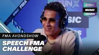 BILAL WAHIB verzint SPEECH met 4 RANDOM WOORDEN | FMA Avondshow 2021