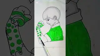 Pakistan 14august painting #song #music #subscribe #art #1million #viralshort #painting #pakistan