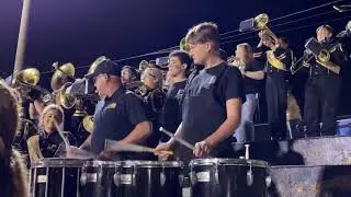 Michael Smith with the Lamar County High School Band of Gold. Video by Traci Brautigam.