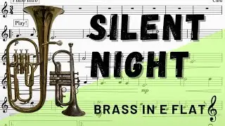 Silent Night for Soprano Cornet, Tenor Horn, and Trumpet in Eb. Play-Along/Backing Track.