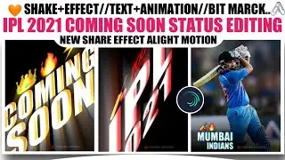 Ipl 2021 Coming Soon Status Editing |Ipl status Editing 2021