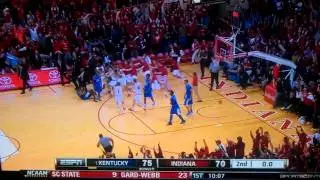 Christian Watford HUGE Game Winning 3 point shot vs UK Kenucky 12/10/2011