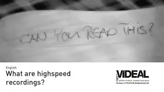 What are Highspeed Recordings? | Slow Motion | CHROMOS Industrial