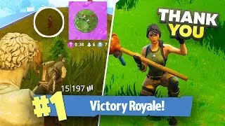 HELPING A RANDOM KID WIN ON FORTNITE BATTLE ROYALE!