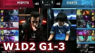 Misfits vs GIANTS | Game 3 S7 EU LCS Spring 2017 Week 1 Day 2 | MSF vs GIA G3 W1D2