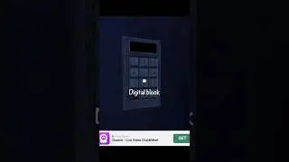 How to unlock digital block door using leaflet in Scary Mansion #scarymansion