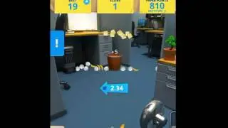 Paper Toss Boss iOS Gameplay