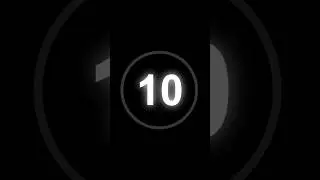 10 Second Countdown Timer with clock Ticking sound & Finish alarm beep #timer #clock #countdown