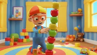Blippi Tripped While Counting Apples Funny Toddler Song Kids Rhymes