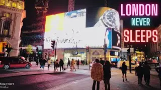 [Piccadilly Circus-4K] Chinatown London Night walk #Nightlife#piccadilly#leicester