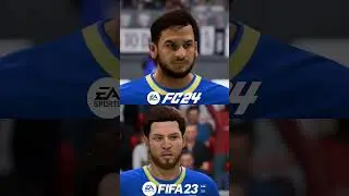 FC 24 vs Fifa 23 Face comparison