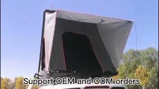 Triangle Clamshell Hard Shell Top Roof Tent