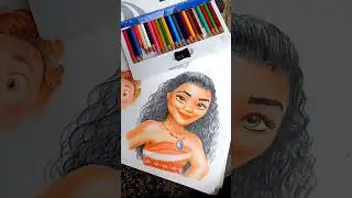 Moana ✨📷 artwork #best #beautiful #work#loveart #easyworksheet