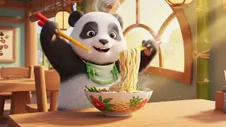 Kung Fu Panda Baby Po Dropped His Noodles | Kids Songs & Nursery Rhymes